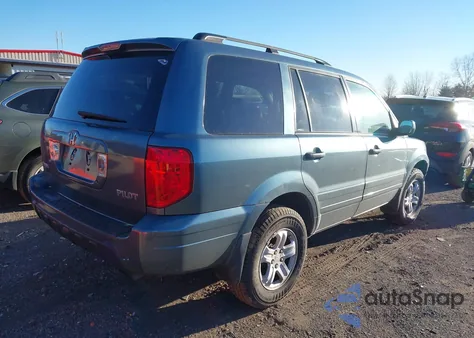 2005 Honda Pilot Ex-L из США, поврежденный, VIN 2HKYF18645H503914